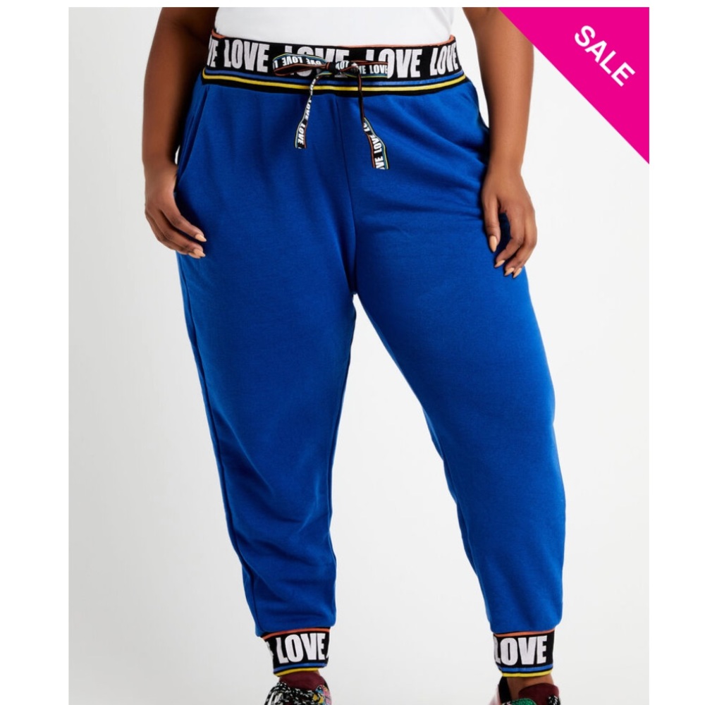 Ashley Stewart Rainbow Love Athleisure Joggers